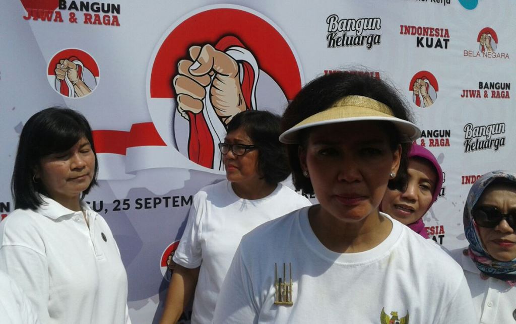 Istri Menteri Pertahanan Ryamizard Ryacudu, Nora Tristyana (Foto: MTVN/Octavianus)
