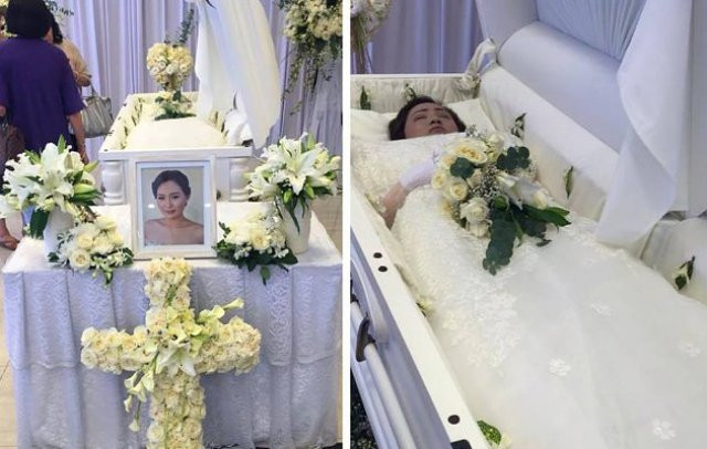 Wayan Mirna Salihin saat disemayamkan. Foto: Facebook Mirna