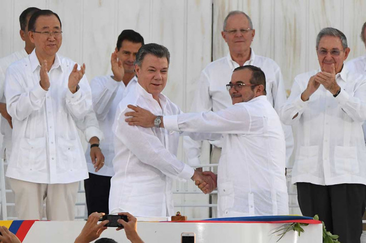 Kolombia-Pemberontak FARC Tandatangani Perjanjian Damai