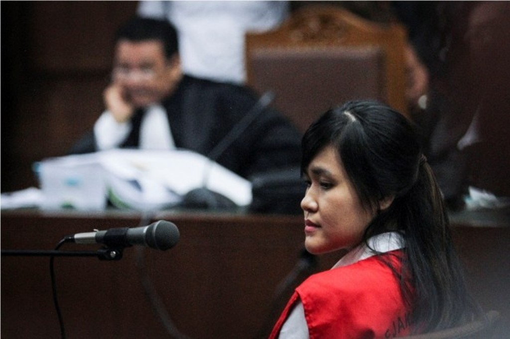 Terdakwa  Jessica Kumala Wongso dalam kasus sidang kematian Mirna. (MI/Atet Dwi P)