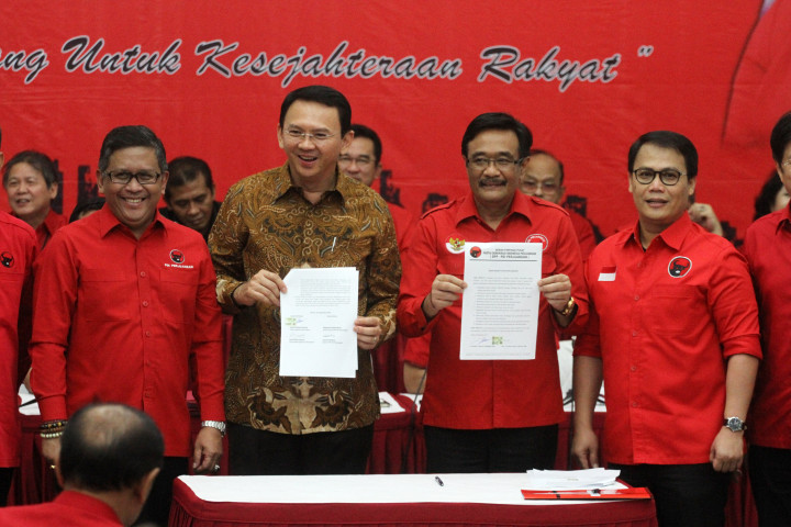 Lusa Tim Pemenangan Ahok-Djarot Daftar ke KPU DKI