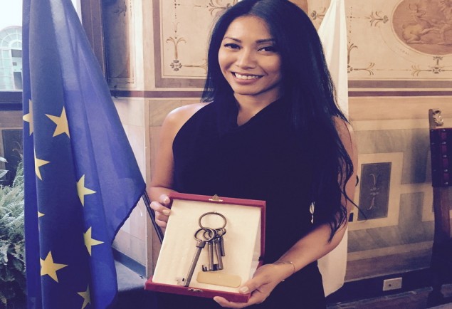 Anggun Receives Key to the City of Florence