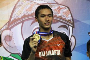 Jonathan Cristie Raih Emas Tunggal Putra PON 2016