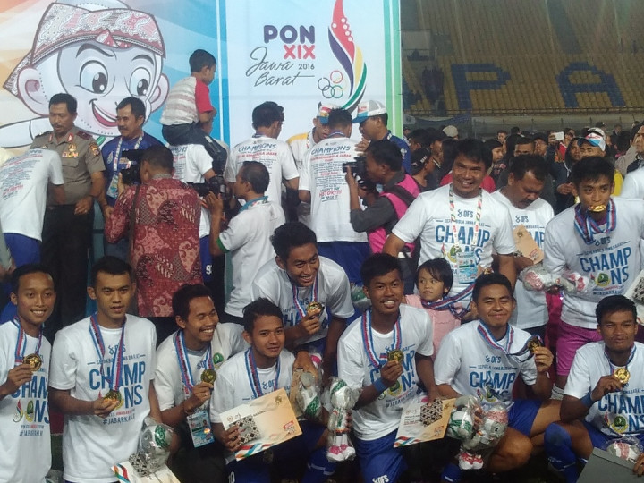 Lewat Drama Adu Penalti, Tim Sepak Bola Jabar Sukses Raih Medali Emas