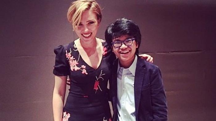 Bahagianya Joey Alexander Foto Bareng Scarlett Johansson
