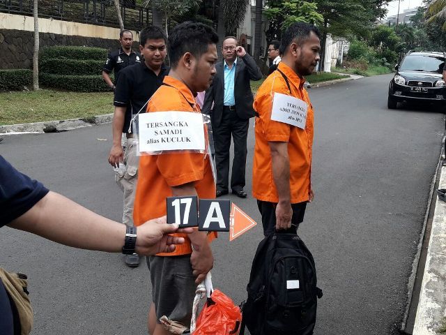 Pelaku perampokan rumah di kawasan Pondok Indah. Foto: MTVN/Deny