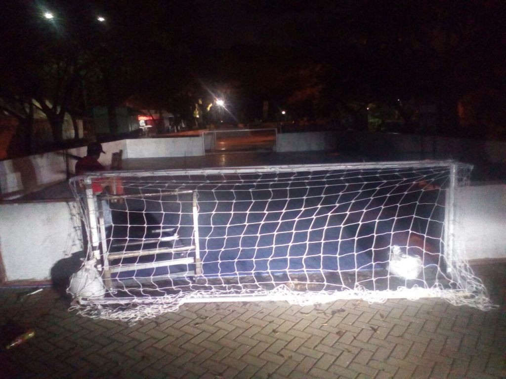 Suasana venue street soccer TAFISA Games. (Foto: Mtvn/ Rendy Renuki)