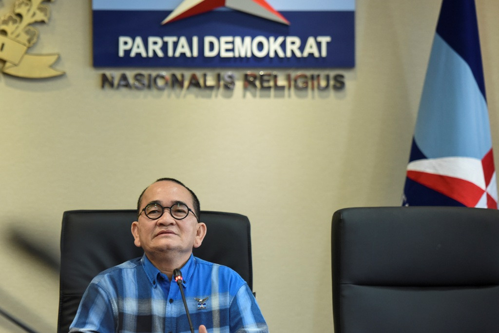 Politikus Partai Demokrat Ruhut Sitompul. ANT/Hafidz Mubarak.