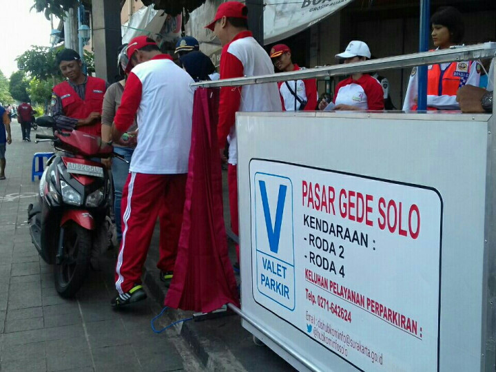 Pasar Gede Solo Resmi Gunakan Sistem Parkir Valet