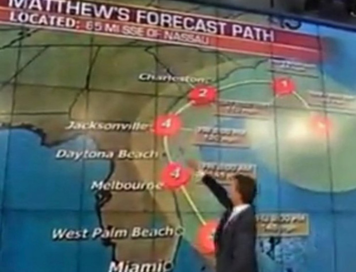 Presenter TV Sebut Badai Matthew Bisa Tewaskan Anak-anak