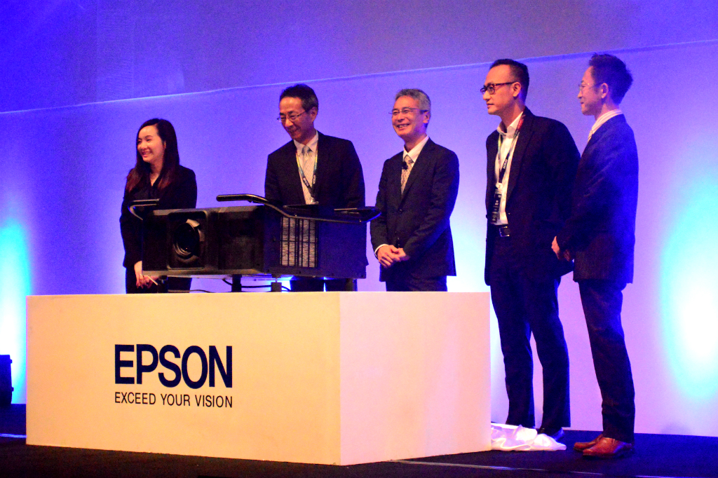 Peluncuran proyektor terbaru Epson di Yogyakarta, Senin (10/10/2016). MTVN/UTHI