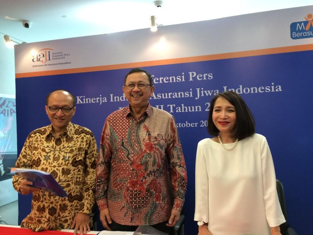 Suasana konferensi pers AAJI mengenai kinerja industri asuransi jiwa Indonesia kuartal II-2016 (Foto: MTVN/Husen Miftahudin)