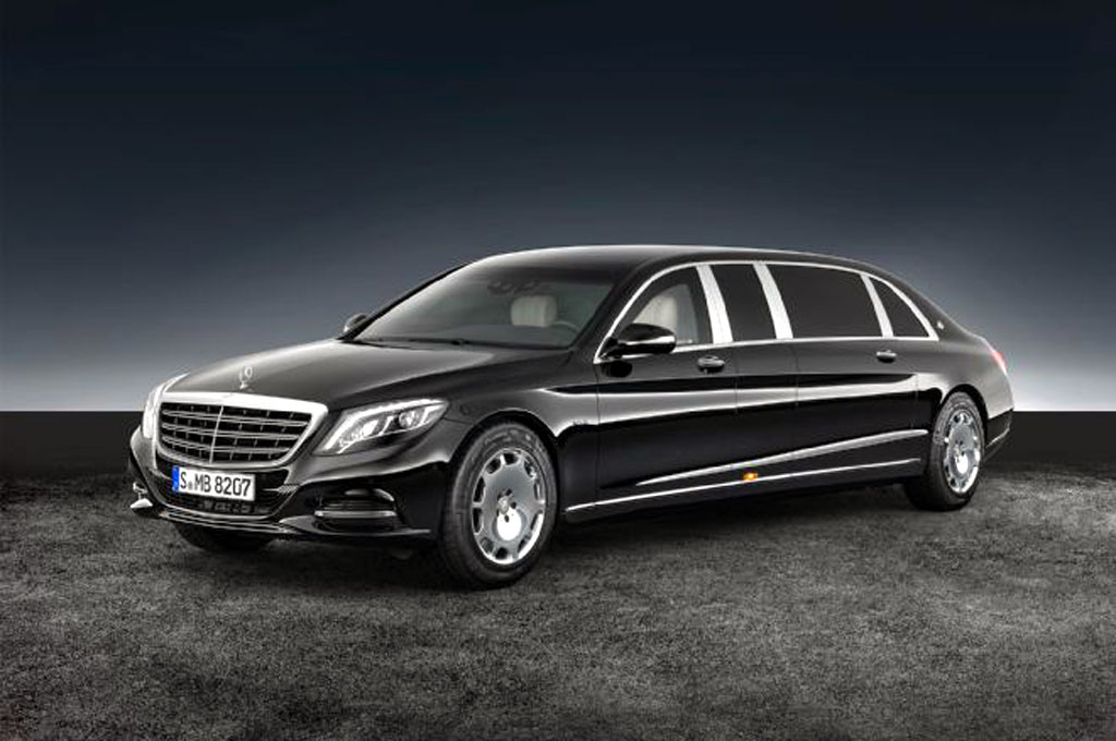 Maybach S600 Pullman Guard limusin mewah antipeluru. Superstreet