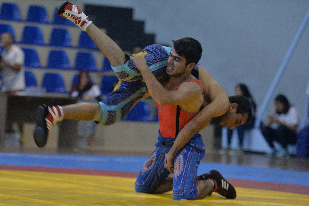Cabor gulat di  TAFISA Games 2016. (Media Center TAFISA/ANTARA FOTO/Widodo S. Jusuf) 
