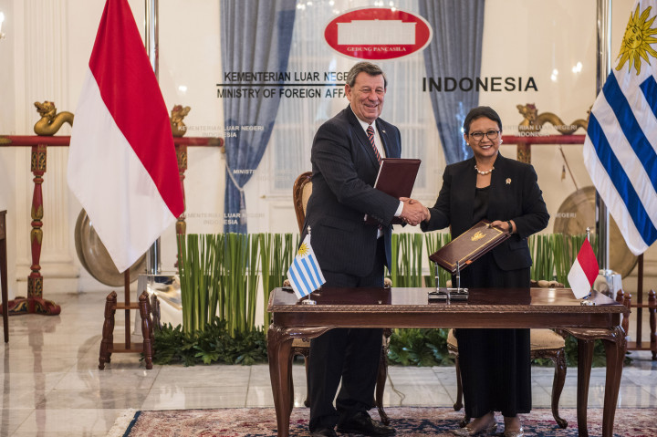 Kunjungan Perdana Menlu Uruguay ke Indonesia