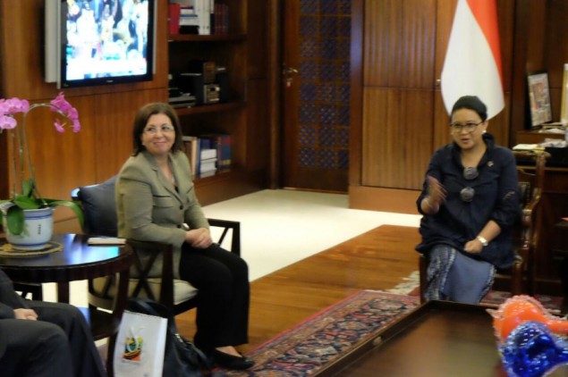 Retno Welcomes Indonesian Honorary Consul to Palestine