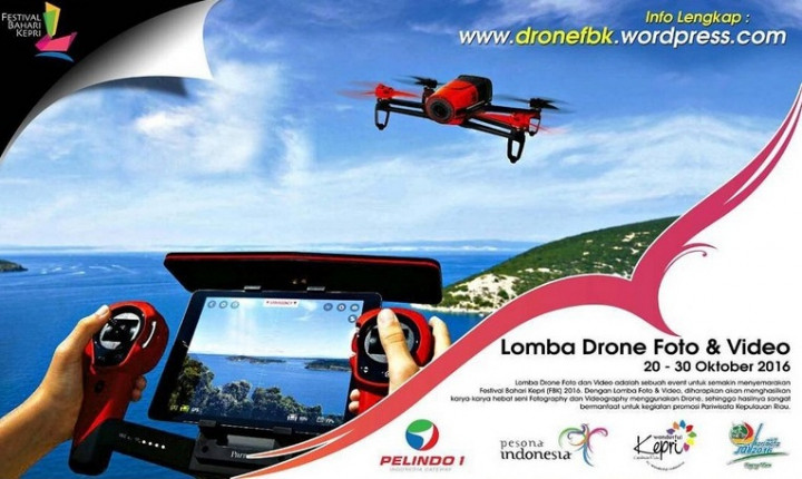 Foto Drone Ramaikan Festival Bahari Kepri 2016