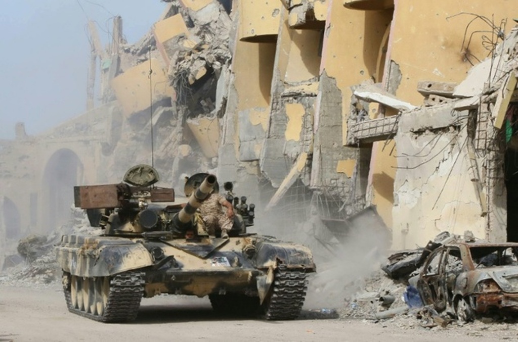 Tank milik pasukan Government of National Accord (Foto: AFP)