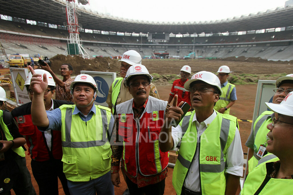 Djarot Tinjau Renovasi Stadion Utama GBK