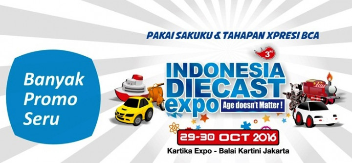 Keseruan Bersama Tahapan Xpresi BCA di Indonesia Diecast Expo  2016