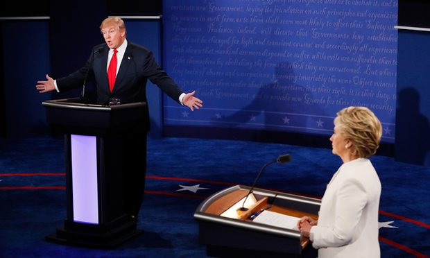 Trump menolak disebut boneka dari Presiden Rusia, Vladimir Putin (Foto: AFP)