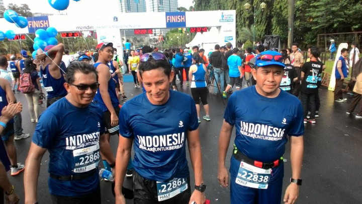 Sandiaga Galang Amal Melalui Jakarta Marathon 2016