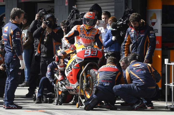 Trek Kering, Marquez Tetap Kompetitif di Sesi Pemanasan