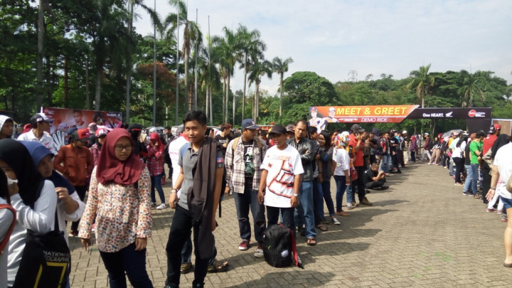 Ratusan Fan Rela Antre untuk Saksikan Marc Marquez Beraksi di Sentul
