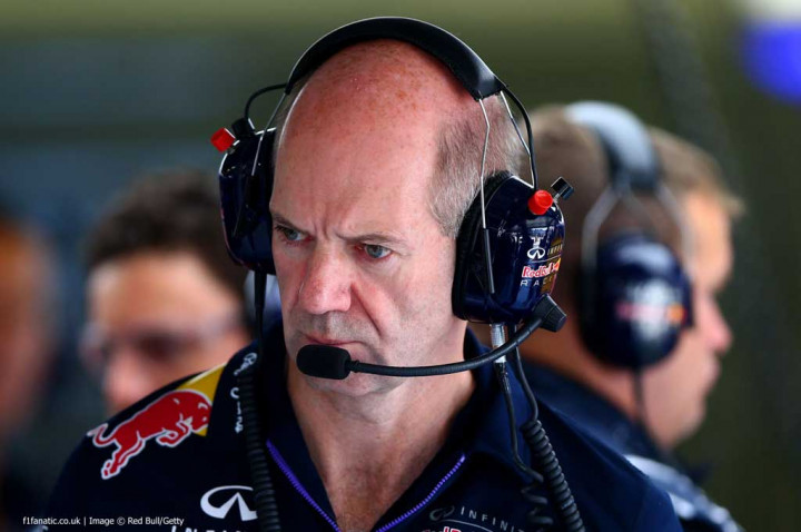 Newey Bantu Desain Mobil Red Bull untuk F1 2017