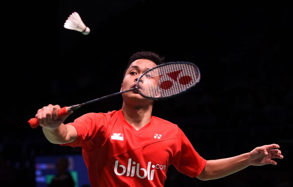 Anthony Sinisuka Ginting ( AFP PHOTO / SAEED KHAN)