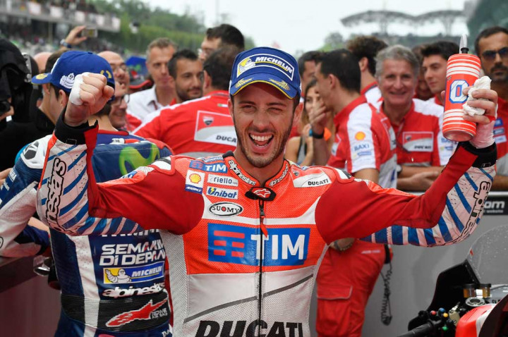 Sirkuit Basah, Dovizioso Optimis di MotoGP Malaysia