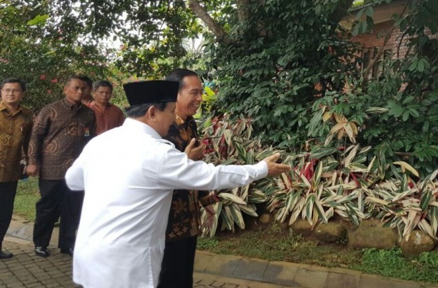 Jokowi Visits Prabowo