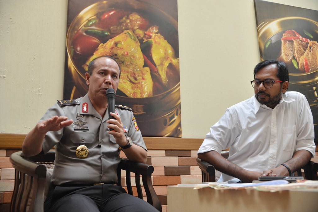 Kadiv Humas Polri Irjen Boy Rafli Amar (kiri). (Foto: MI/ Mohamad Irfan)