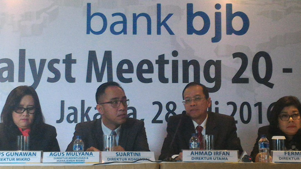 Jajaran direksi BJB. (FOTO: MTVN/Eko Nordiansyah)