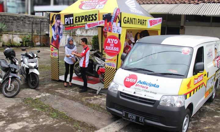 DAM PIT Express, Layanan Ganti Oli dan <i>Part</i> Tanpa Antri
