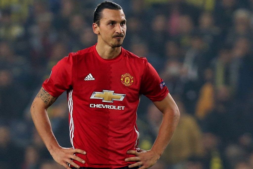Striker Manchester United, Zlatan Ibrahimovic. (AFP PHOTO / STRINGER)