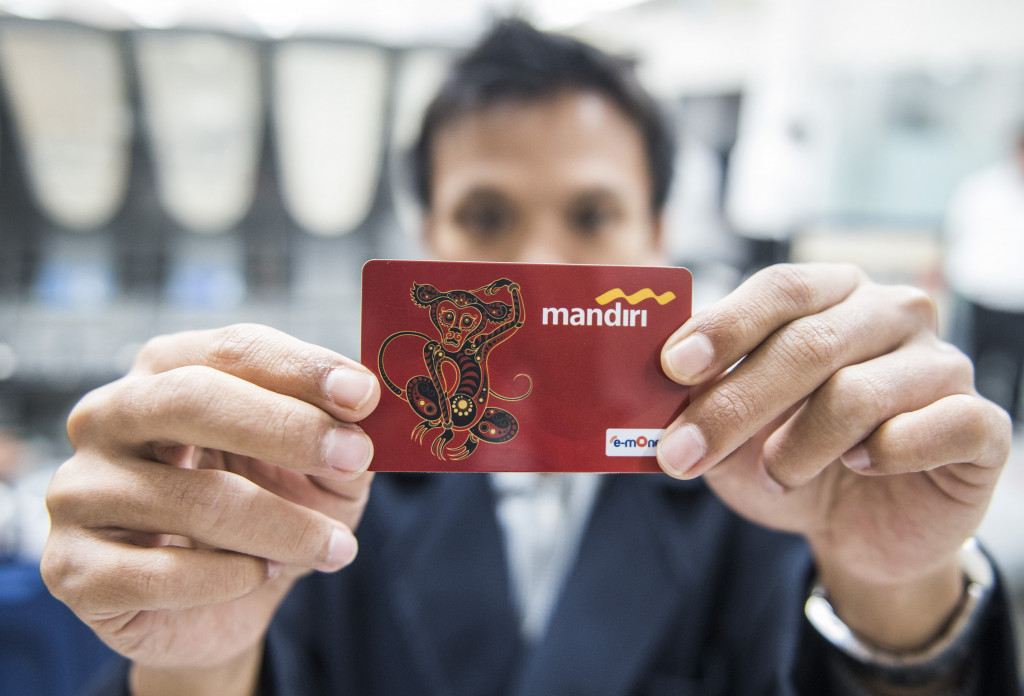 E-Money. ANTARA FOTO/M Agung Rajasa. 