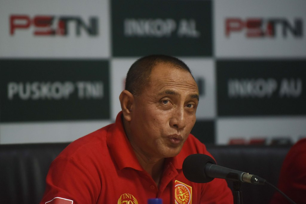 Ketua Umum PSSI 2016 -- 2020, Letjend TNI Edy Rahmayadi. (Foto: Ant/ Wahyu Putro A) 