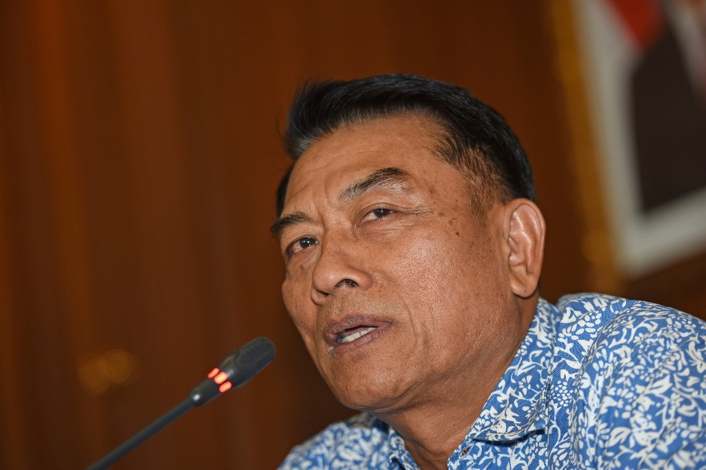 Purnawirawan TNI, Moeldoko salah satu sosok yang bertarung untuk memperebutkan kursi Ketua Umum PSSI (Foto:  ANTARA FOTO/Wahyu Putro A)