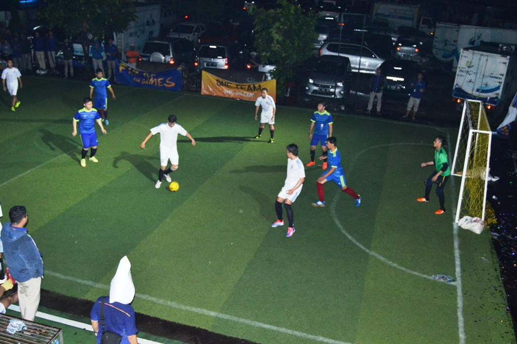 Salah satu pertandingan Futsal yang menjadi rangkaian acara Sport Competition Metro Festival (Foto: Widjongkoko)