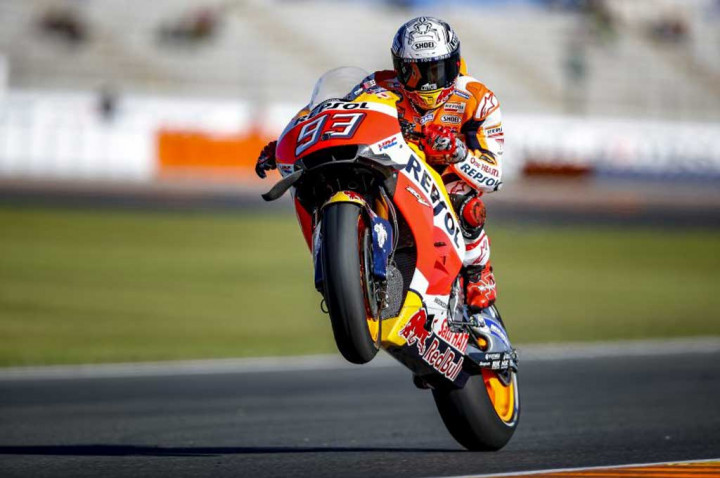 Tercepat di Sesi Pemanasan, Marquez Berpeluang Menang