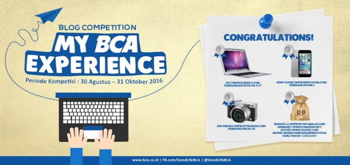 Inilah Para Juara My BCA Experience Blog Competition