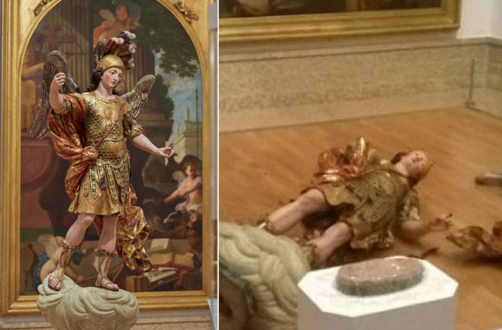 Demi Selfie, Turis Ini Merusak Patung Abad Ke-18