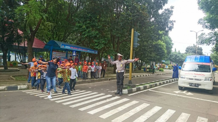Sosialisasi Tata Tertib Berlalu Lintas kepada Anak-anak Terus Digelar