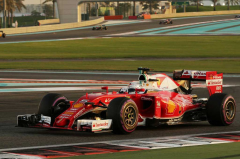 Vettel Kewalahan Susul Rosberg di F1 Abu Dhabi