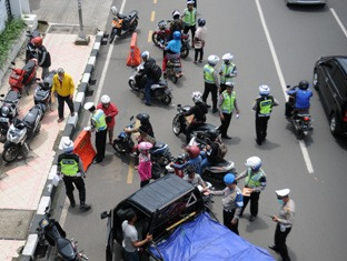 Polres Jaksel Tilang 11.413 Pengendara