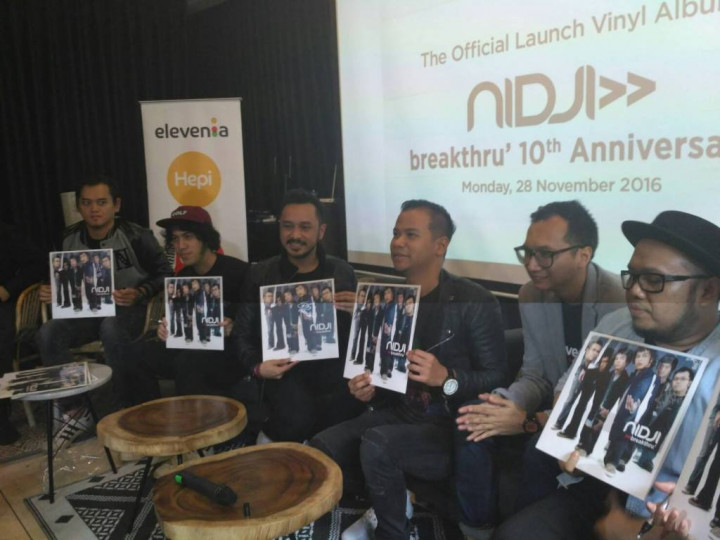 Nidji Rilis Album Breakthru Format Piringan Hitam