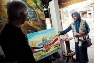 Palestina Merdeka di Kanvas Pelukis Indonesia