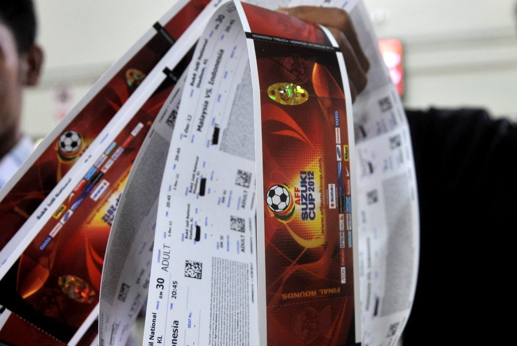 Tiket Pertandingan Indonesia vs Malaysia di final Piala AFF 2012 (Foto