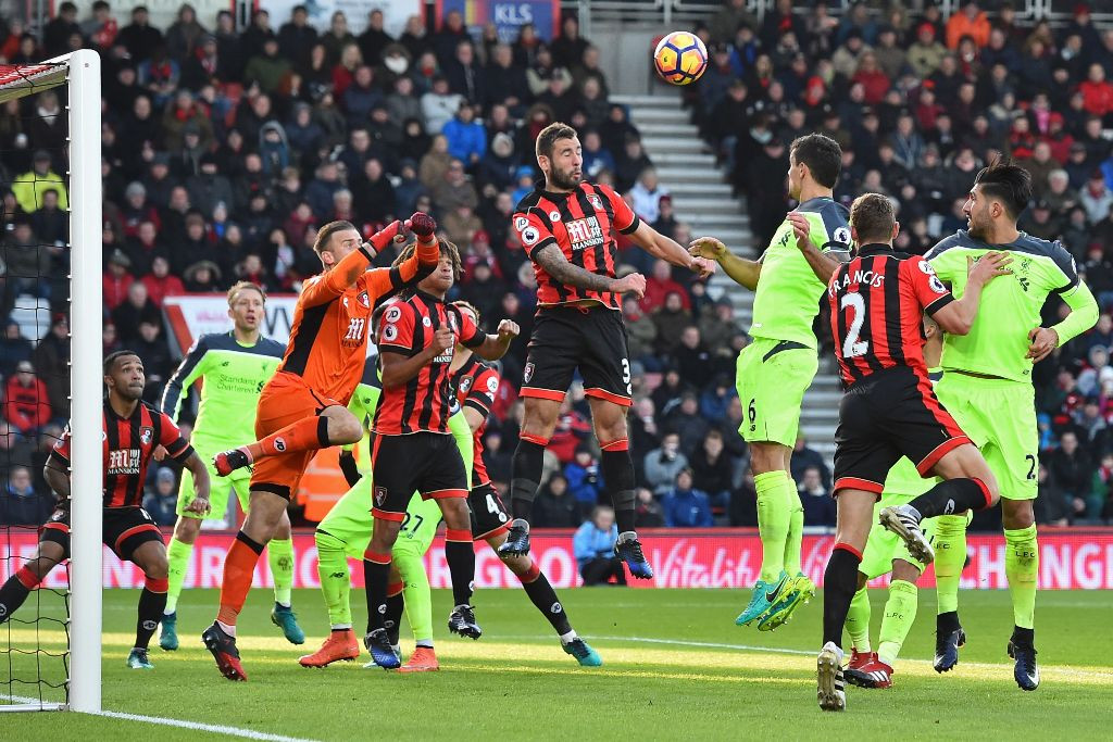 Suasana laga Bournemouth vs Liverpool. (AFP PHOTO / Glyn KIRK)